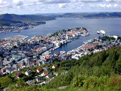 Bergen von oben