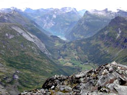 Blick vom Dahlsnibba auf den Lysefjord 