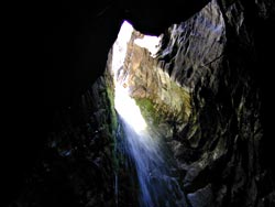 der Wasserfall in der H&ouml;hle
