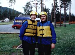 nach dem Rafting